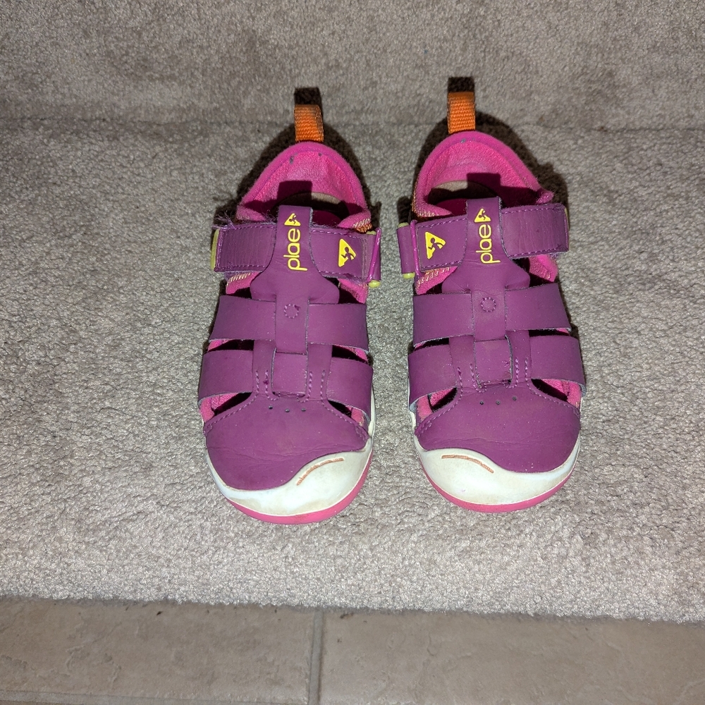 PLAE Kids Purple and Pink Sandals